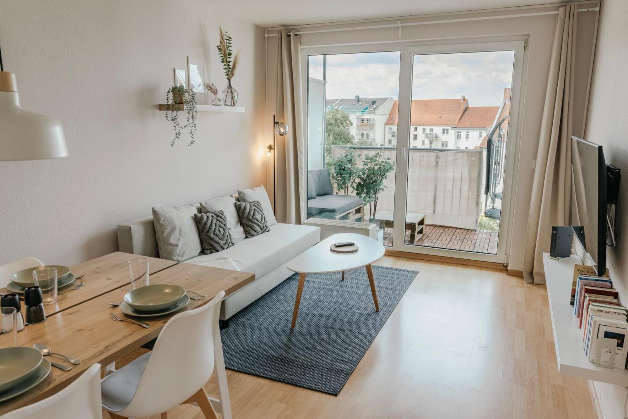Traber Apartments 1 Sz Zentral Ruhig Balkon Leipzig Exteriör bild